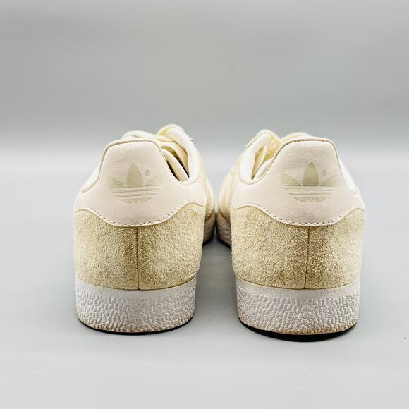 Adidas Originals Shoes Womens 6.5 Beige Suede Gazelle Classic Low Top Sneakers - Picture 6 of 13